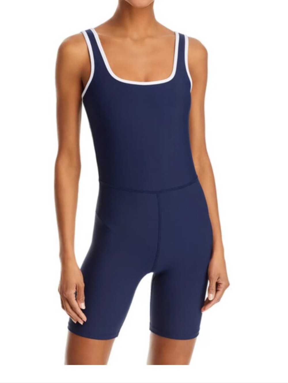 Aqua Athletic Navy Blue Athletic Romper Size L